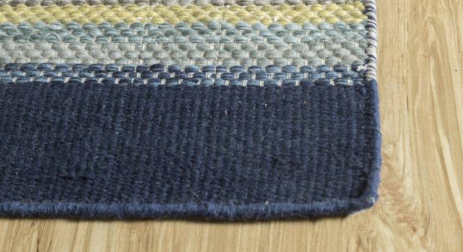 Firawa Carpet (Rectangle Carpet Shape, 244 x 152 cm  (96" x 60") Carpet Size, Medieval Blue - Silver Sea Moss) by Urban Ladder - Cross View Design 1 - 401777