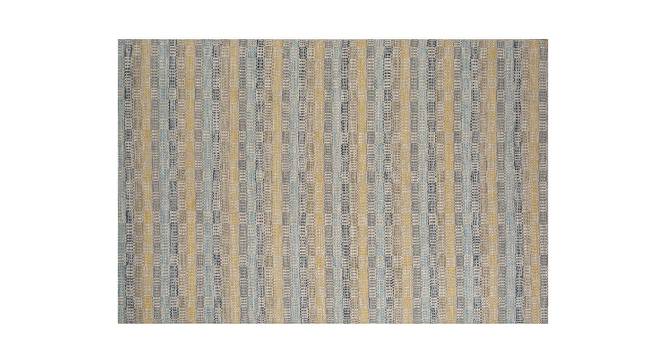 Kaafri Carpet (Rectangle Carpet Shape, 244 x 152 cm  (96" x 60") Carpet Size, Antique White - Liquorice) by Urban Ladder - Front View Design 1 - 401997