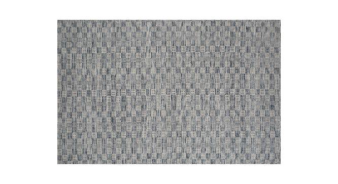 Kaafri Carpet (Rectangle Carpet Shape, Dark Brown - Silver Grey, 244 x 125 cm  (96" x 49") Carpet Size) by Urban Ladder - Front View Design 1 - 401998