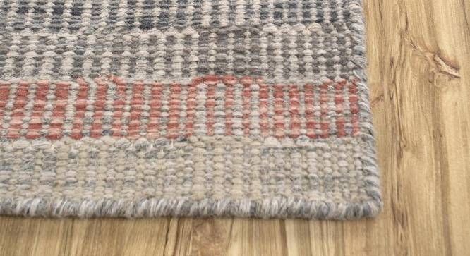 Kaafri Carpet (Rectangle Carpet Shape, Soft Ivory - Grey Brown, 247 x 152 cm  (97" x 60") Carpet Size) by Urban Ladder - Cross View Design 1 - 402024
