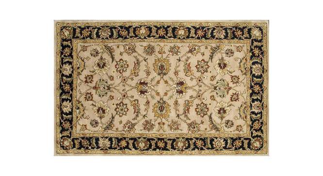 Mikol Carpet (Rectangle Carpet Shape, Beige - Ebony, 247 x 152 cm  (97" x 60") Carpet Size) by Urban Ladder - Front View Design 1 - 402263