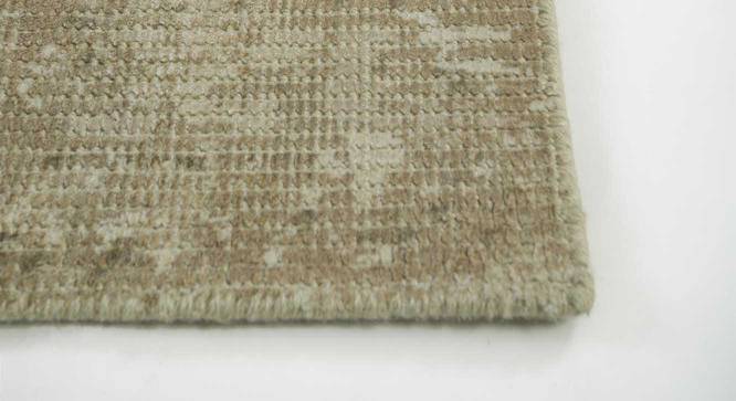 Pestor Carpet (Rectangle Carpet Shape, 244 x 152 cm  (96" x 60") Carpet Size, Medium Tan - White) by Urban Ladder - Cross View Design 1 - 402286