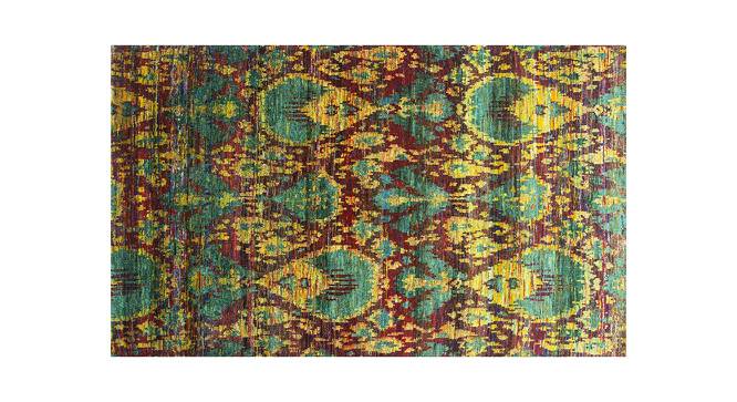 Primrose Carpet (Rectangle Carpet Shape, 244 x 152 cm  (96" x 60") Carpet Size, Ribbon Red - Yellow) by Urban Ladder - Front View Design 1 - 402388