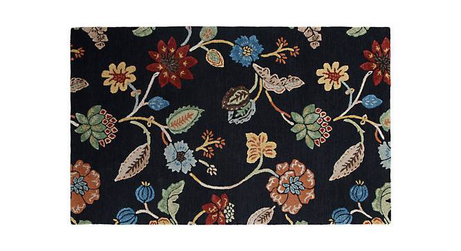 Rokolo Carpet (Rectangle Carpet Shape, 183 x 122 cm  (72" x 48") Carpet Size, Ebony - Marigold) by Urban Ladder - Front View Design 1 - 402391