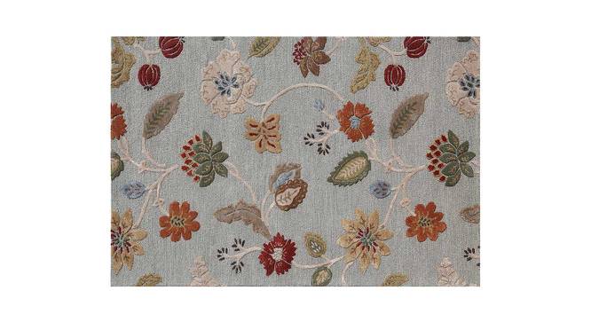 Rokolo Carpet (Rectangle Carpet Shape, Sea Blue, 244 x 305 cm  (96" x 120") Carpet Size) by Urban Ladder - Front View Design 1 - 402394