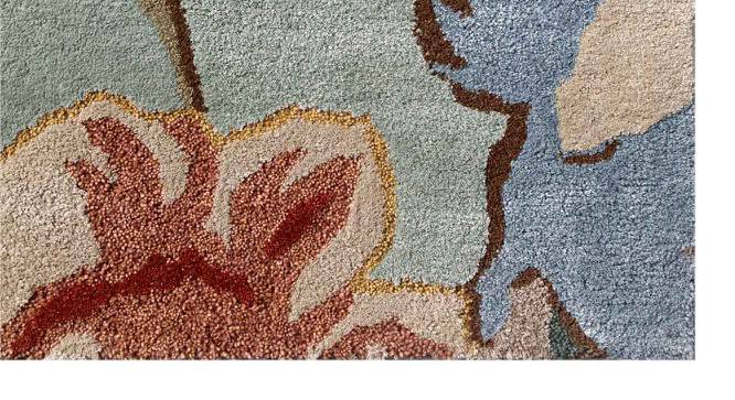 Rokolo Carpet (Rectangle Carpet Shape, 244 x 152 cm  (96" x 60") Carpet Size, Aqua Foam) by Urban Ladder - Cross View Design 1 - 402427