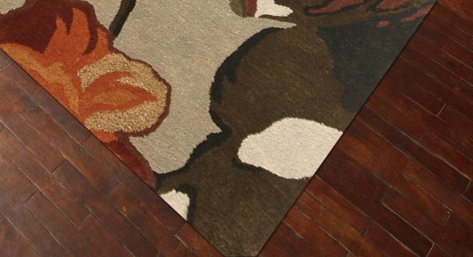 Rokolo Carpet (Rectangle Carpet Shape, 244 x 152 cm  (96" x 60") Carpet Size, White Ice) by Urban Ladder - Cross View Design 1 - 402430