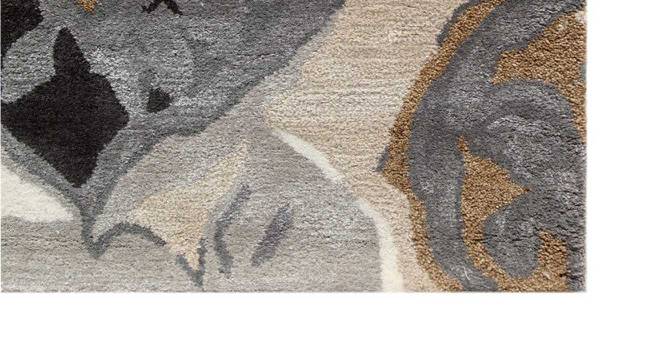 Rokolo Carpet (Rectangle Carpet Shape, White - Nickel, 171 x 110 cm  (67" x 43") Carpet Size) by Urban Ladder - Cross View Design 1 - 402431