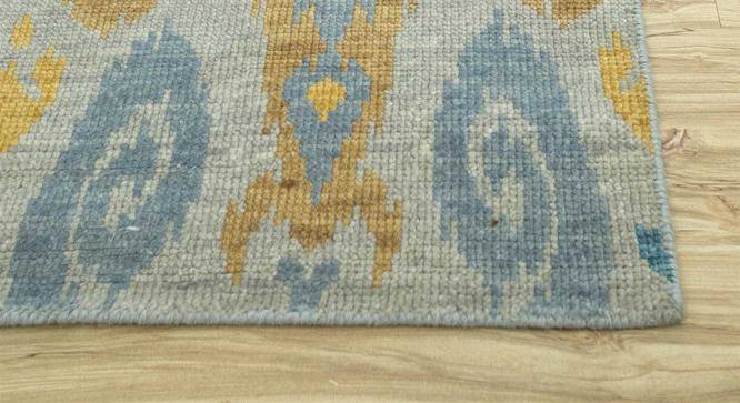 Slater Carpet (Rectangle Carpet Shape, 244 x 152 cm  (96" x 60") Carpet Size, Sky Blue - Capri) by Urban Ladder - Cross View Design 1 - 402530