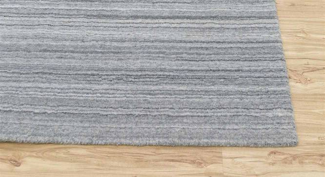 Tesero Carpet (Rectangle Carpet Shape, Glacier Grey, 244 x 155 cm  (96" x 61") Carpet Size) by Urban Ladder - Cross View Design 1 - 402533
