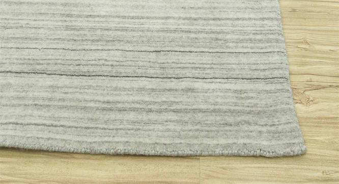 Tesero Carpet (White, Rectangle Carpet Shape, 216 x 152 cm  (85" x 60") Carpet Size) by Urban Ladder - Cross View Design 1 - 402535