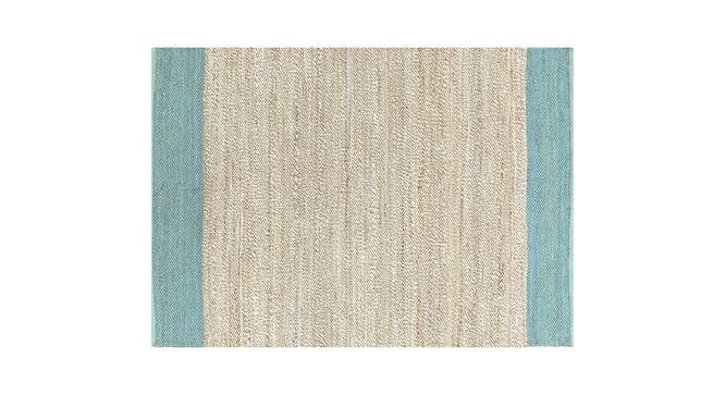 Westen Carpet (Rectangle Carpet Shape, Cloud White - Aruba Blue, 238 x 164 cm  (93" x 65") Carpet Size) by Urban Ladder - Front View Design 1 - 402753