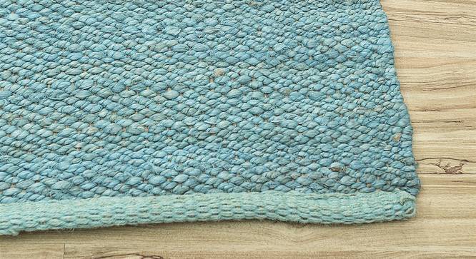 Westen Carpet (Rectangle Carpet Shape, Cloud White - Aruba Blue, 238 x 164 cm  (93" x 65") Carpet Size) by Urban Ladder - Cross View Design 1 - 402775
