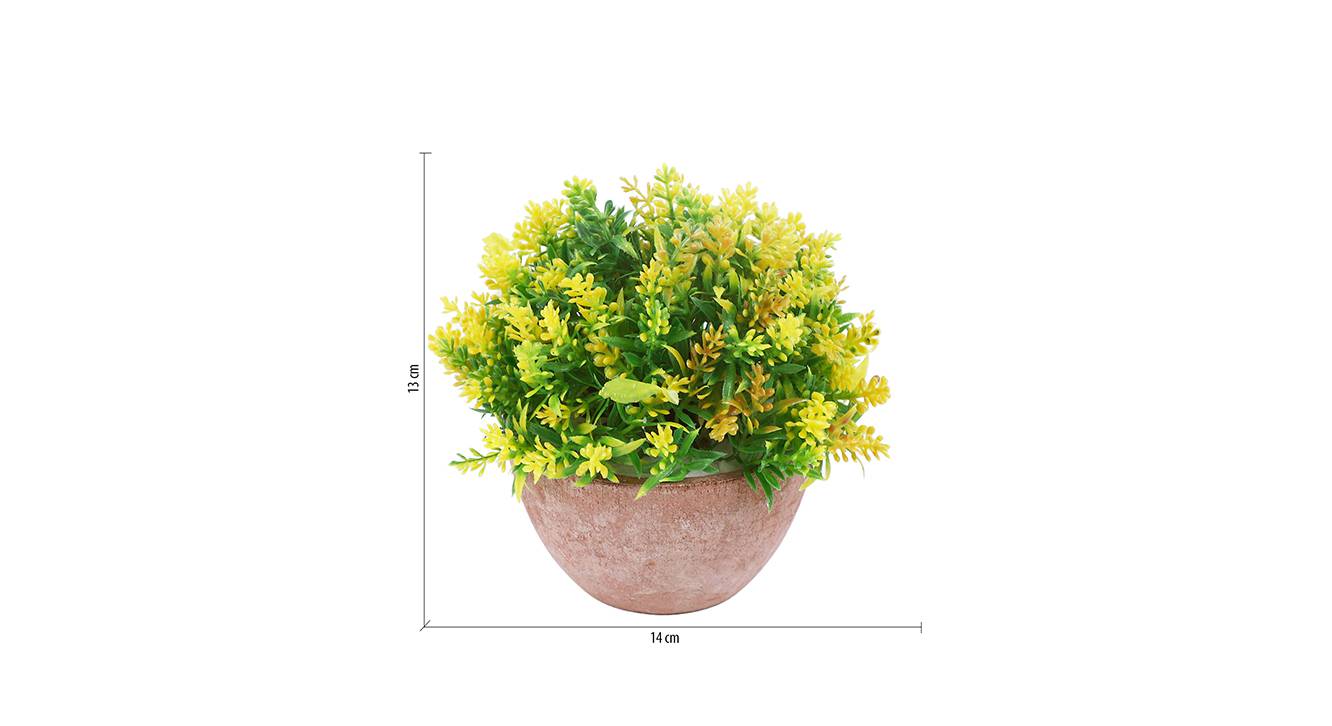 Chelsa yellow artifical plant single 6