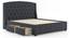 Aspen Upholstered Storage Bed (Grey, Queen Bed Size) by Urban Ladder - Cross View Design 1 - 402961