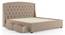 Aspen Upholstered Storage Bed (King Bed Size, Beige) by Urban Ladder - Design 1 Side View - 402964