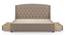Aspen Upholstered Storage Bed (King Bed Size, Beige) by Urban Ladder - Front View Design 1 - 402968