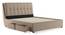 Bornholm Upholstered Storage Bed (King Bed Size, Beige) by Urban Ladder - Design 1 Side View - 402992