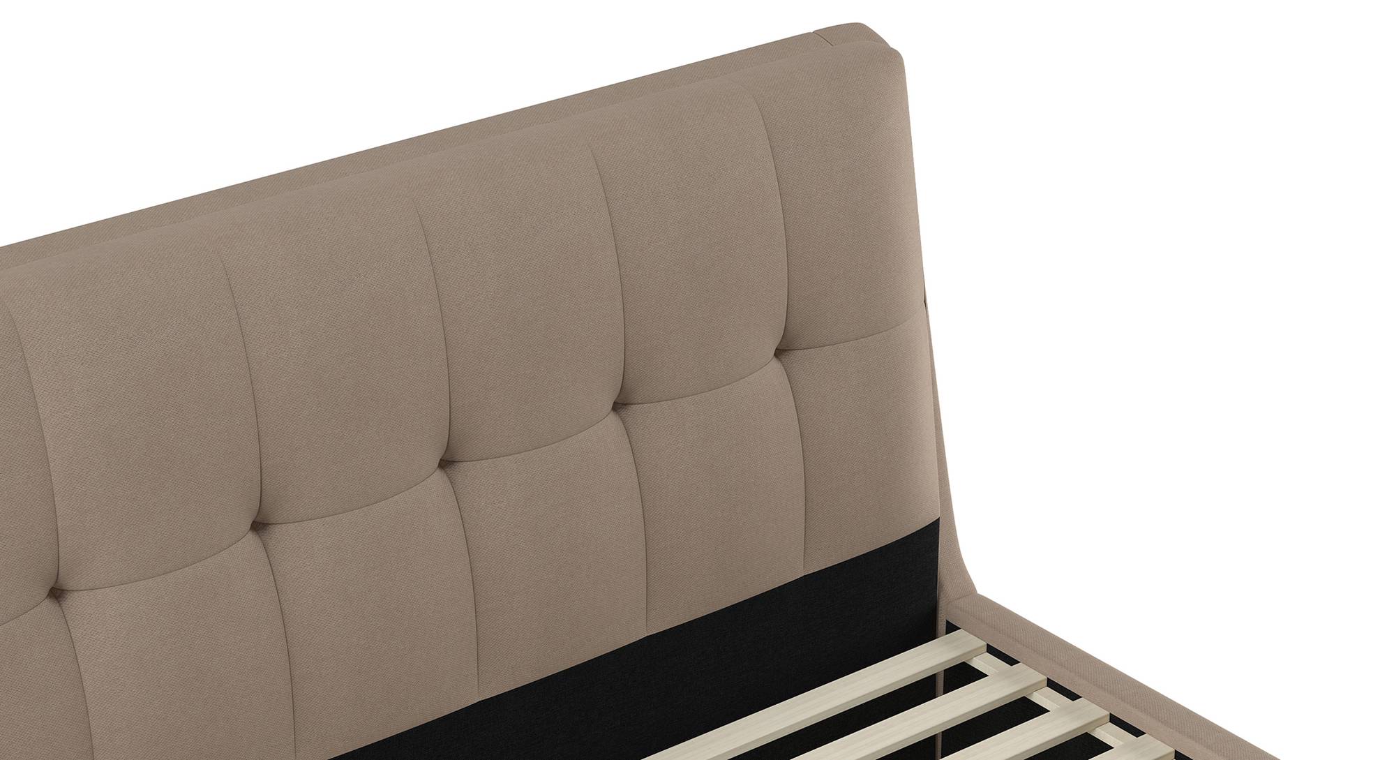 Bornholm Engineered Wood Queen Size Drawer Storage Upholstered Bed in