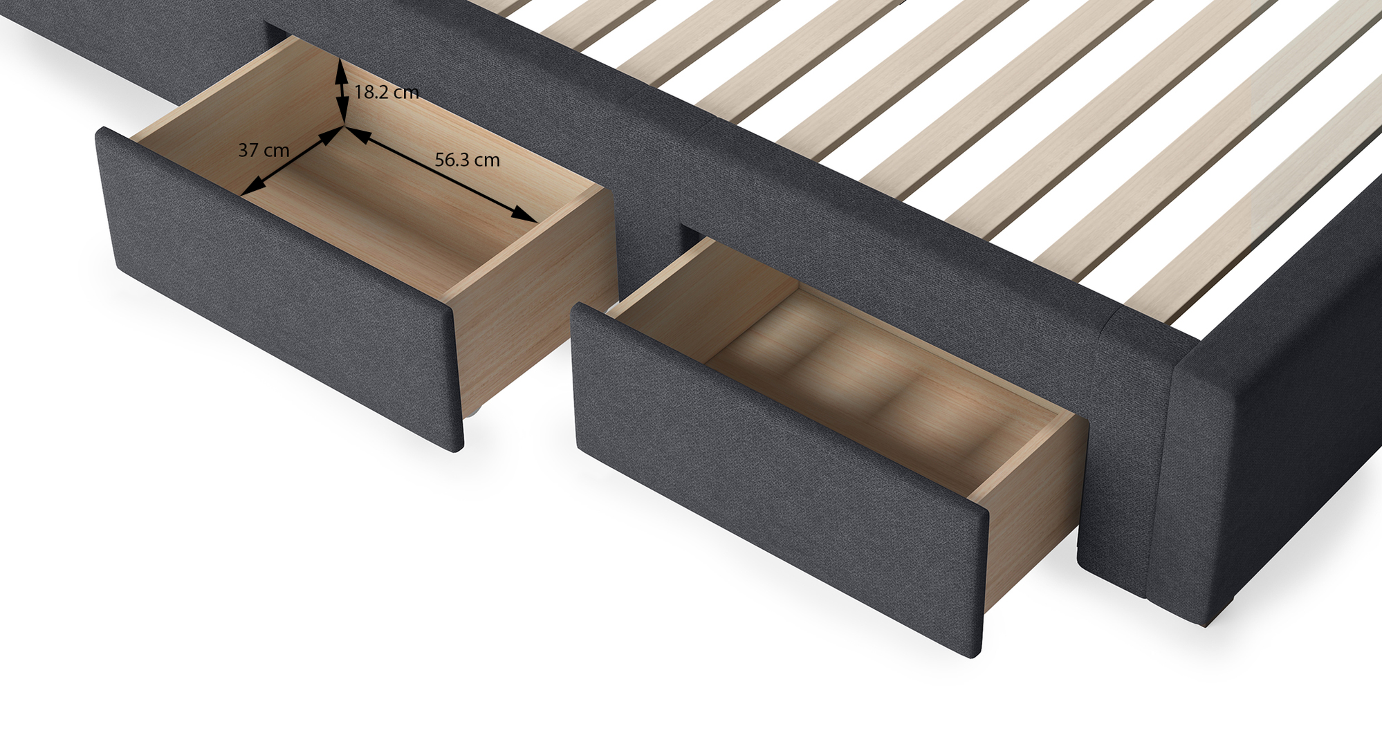 Bornholm Upholstered Storage Bed Urban Ladder