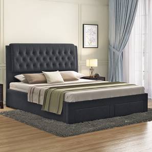All Beds Design Cassiope Engineered Wood King Size Drawer Storage Upholstered Bed in Finish