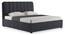 Faroe Upholstered Storage Bed (Grey, King Bed Size) by Urban Ladder - Front View Design 1 - 403021