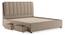 Faroe Upholstered Storage Bed (King Bed Size, Beige) by Urban Ladder - Cross View Design 1 - 403027