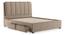 Faroe Upholstered Storage Bed (Queen Bed Size, Beige) by Urban Ladder - Cross View Design 1 - 403028