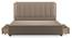 Faroe Upholstered Storage Bed (King Bed Size, Beige) by Urban Ladder - Design 1 Side View - 403032