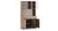 Hubert 6 Door Tall Display Cabinet (Warm Walnut Finish) by Urban Ladder - Front View Design 1 - 403061