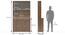 Hubert 6 Door Tall Display Cabinet (Warm Walnut Finish) by Urban Ladder - Design 1 Dimension - 403064