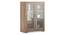 Hubert Low Kitchen Display Cabinet (Warm Walnut Finish) by Urban Ladder - Design 1 Full View - 403066