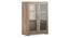 Hubert Low Kitchen Display Cabinet (Warm Walnut Finish) by Urban Ladder - Cross View Design 1 - 403067