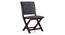 Bellucci Folding Chair (Mahogany Finish, Blue Floral) by Urban Ladder - Cross View Design 1 - 403080