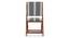 Bellucci Folding Chair (Teak Finish, Black & White) by Urban Ladder - Design 1 Side View - 403087