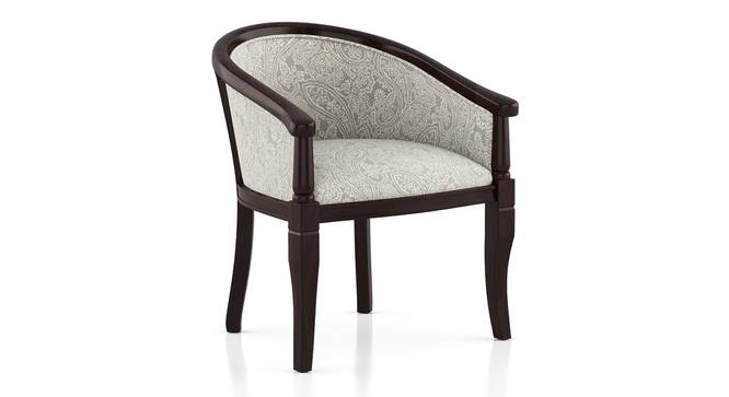 Florence Armchair (Mahogany Finish, Monochrome Paisley) by Urban Ladder - Cross View Design 1 - 403116