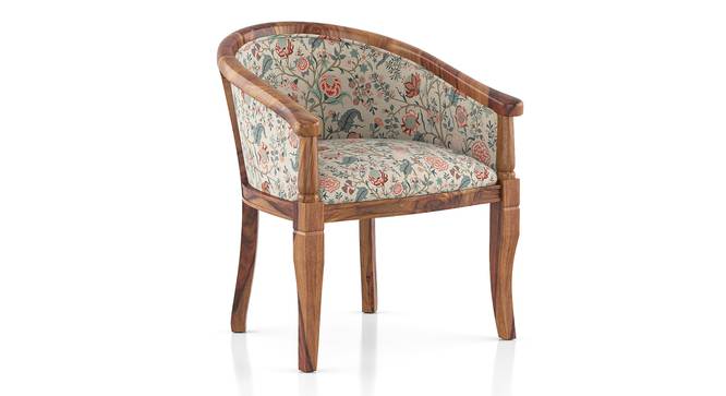 Florence Armchair (Teak Finish, Calico Floral) by Urban Ladder - Cross View Design 1 - 403117