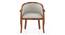 Florence Armchair (Teak Finish, Monochrome Paisley) by Urban Ladder - Design 1 Side View - 403121