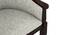 Florence Armchair (Mahogany Finish, Monochrome Paisley) by Urban Ladder - Rear View Design 1 - 403134