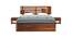 Borneo Bed With Hydraulic Storage (Teak Finish, King Bed Size) by Urban Ladder - Cross View Design 1 - 403173