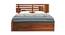 Borneo Bed With Hydraulic Storage (Teak Finish, King Bed Size) by Urban Ladder - Rear View Design 1 - 403187