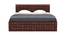 Diamond Bed With Storage (Walnut Finish, Queen Bed Size) by Urban Ladder - Rear View Design 1 - 403192