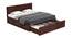 Diamond Bed With Storage (Walnut Finish, Queen Bed Size) by Urban Ladder - Design 1 Close View - 403206