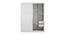 Amria Sliding Wardrobe (White) by Urban Ladder - Design 1 Side View - 403509