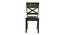 Adrian 4 Seater Dining Set (Dark Walnut, Matte Finish) by Urban Ladder - Rear View Design 1 - 403524