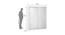 Amria Sliding Wardrobe (White) by Urban Ladder - Design 1 Dimension - 403544