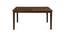 Crown 4 Seater Dining Set with Bench (Matte Finish, Mindi Brown) by Urban Ladder - Cross View Design 1 - 403603