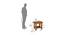 Esme Side Table (Melamine Finish, Brown - Wenge) by Urban Ladder - Design 1 Dimension - 403740