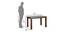 Enlope 4 Seater Dining Set (Walnut, Gloss Finish) by Urban Ladder - Design 1 Dimension - 403748