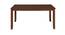 Floret 6 Seater Dining Set (Walnut, Matte Finish) by Urban Ladder - Cross View Design 1 - 403794